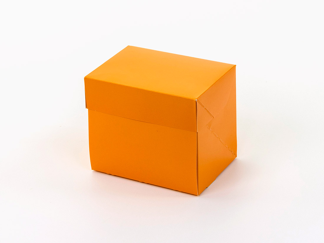 パッケージ中澤 ケーキ箱CP 105 オレンジ 3×4