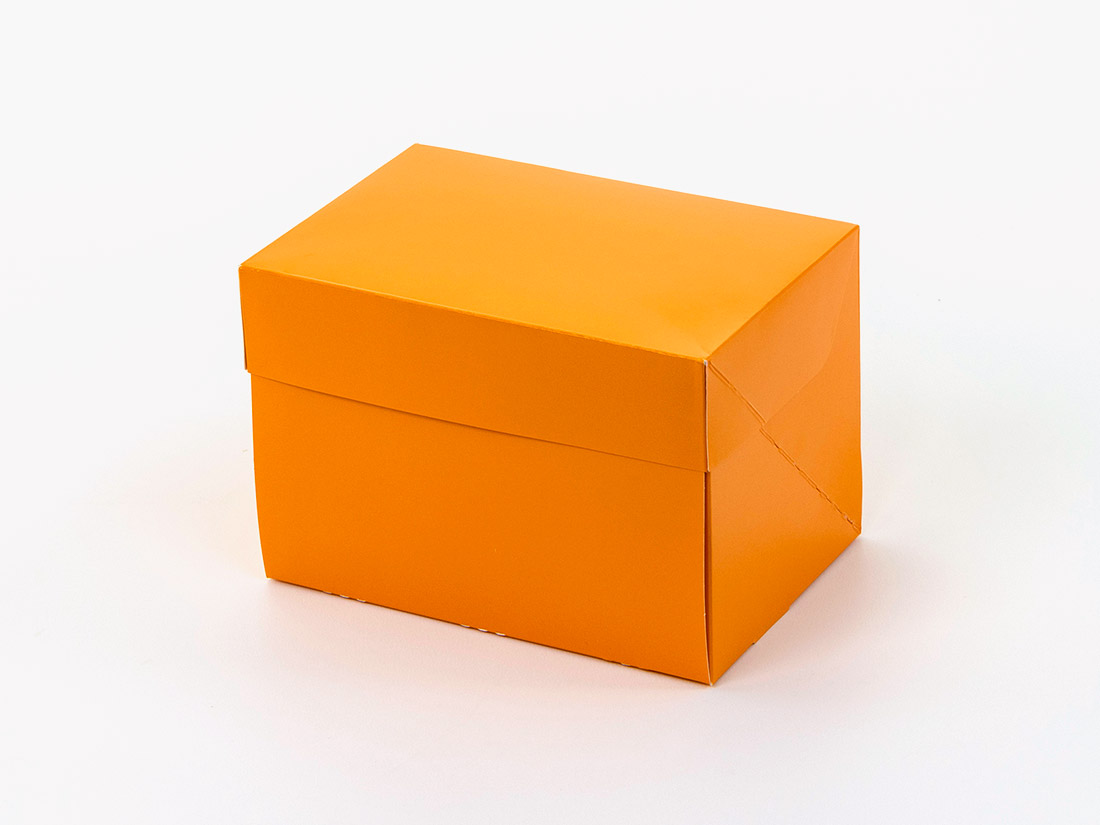 パッケージ中澤 ケーキ箱CP 105 オレンジ 3.5×5