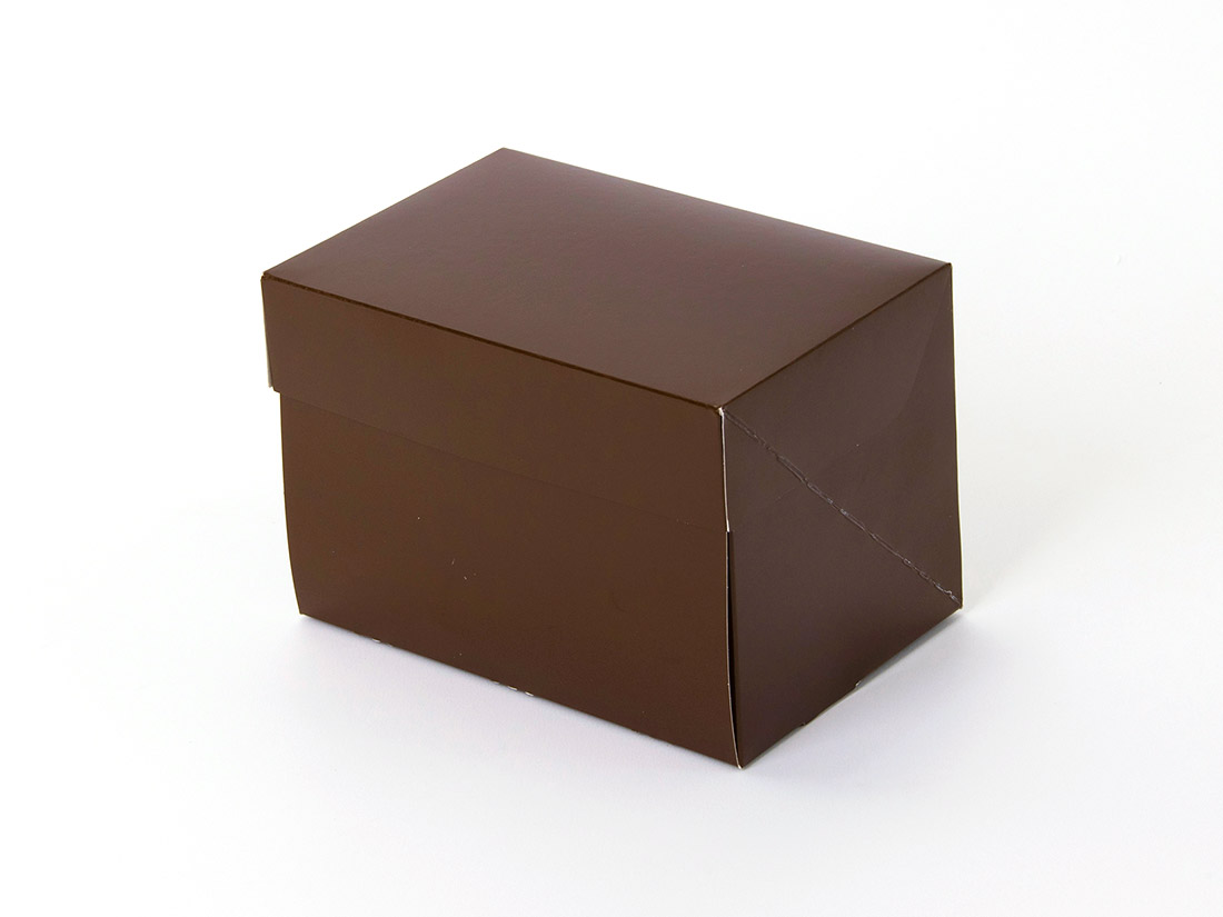 パッケージ中澤 ケーキ箱CP 105 ブラウン 3.5×5