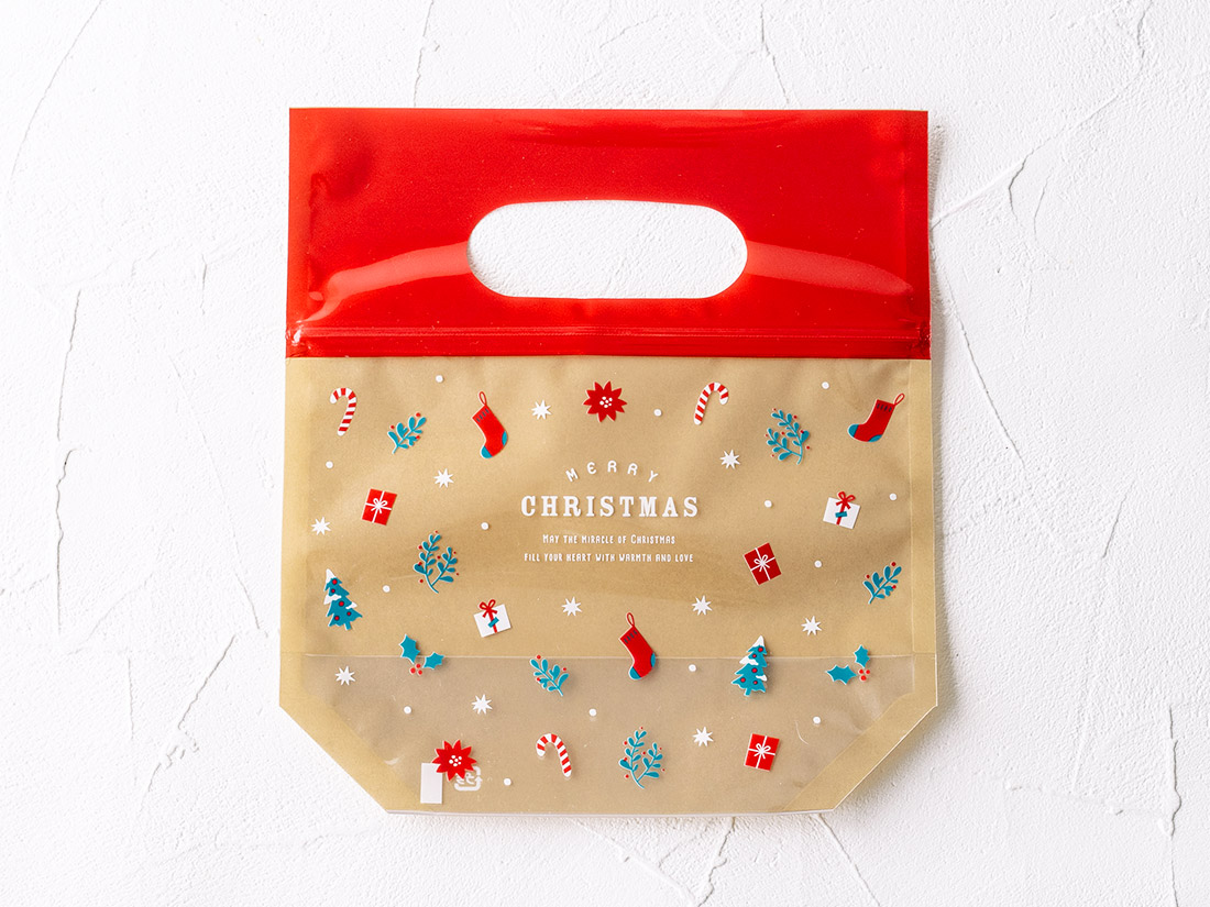 cotta ジッパーバッグ クリスマス S | 柄付きの個包装袋 | お菓子・パン材料・ラッピングの通販【cotta＊コッタ】