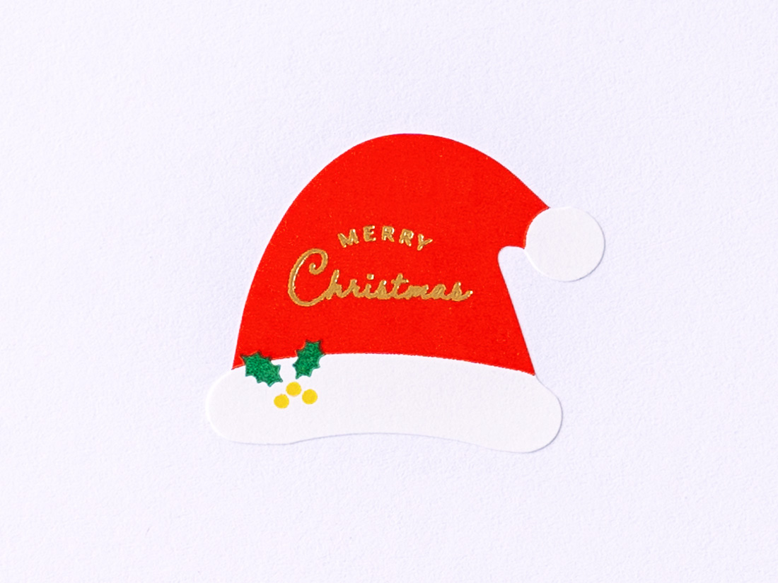 cotta クリスマスシール サンタの帽子 mini(10片)