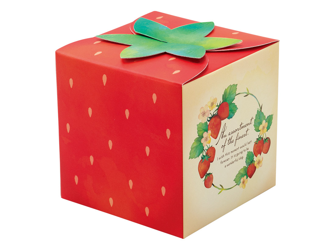 ギフト箱 しかくいイチゴ 柄付きのギフト箱 お菓子・パン材料・ラッピングの通販【cotta＊コッタ】
