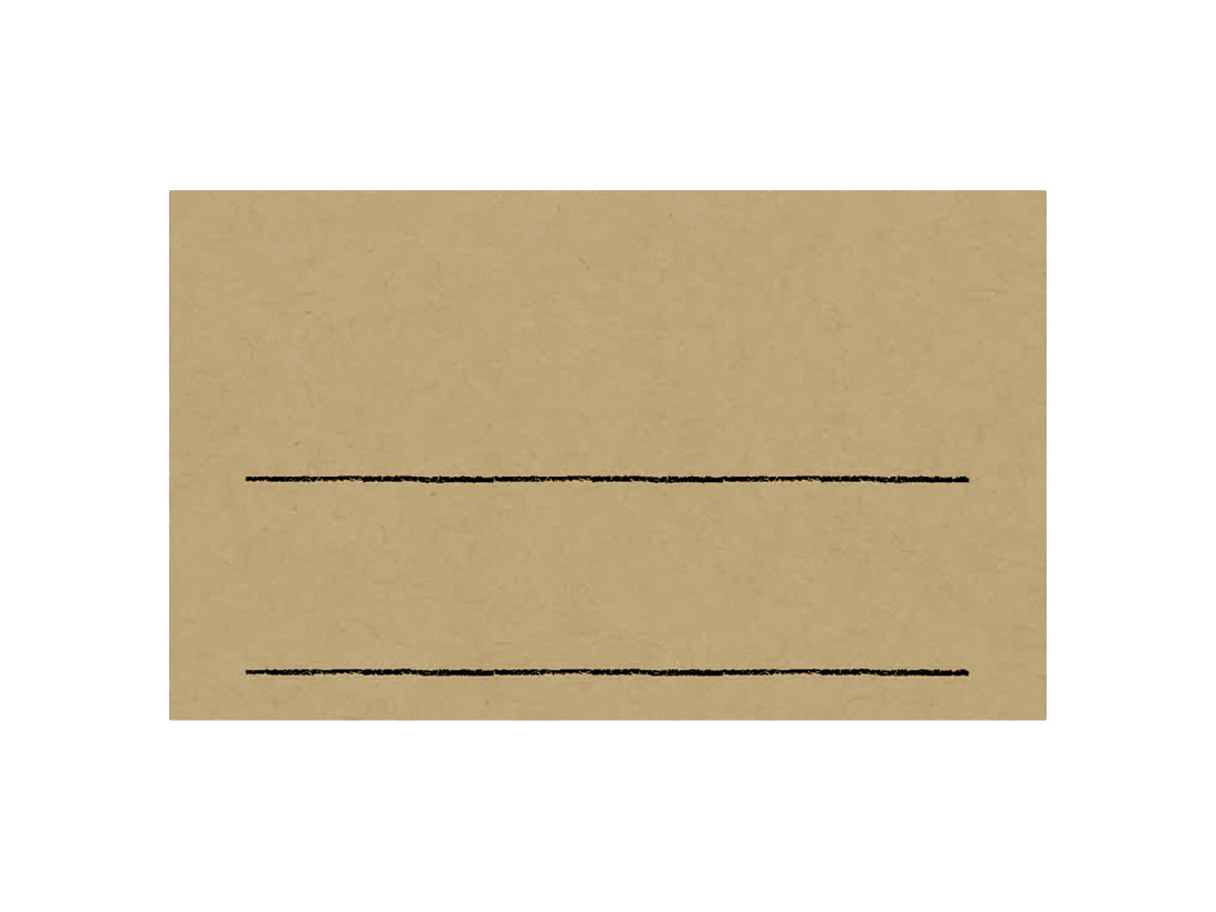 手書きPOP用カード名刺サイズ クラフト (10枚入)