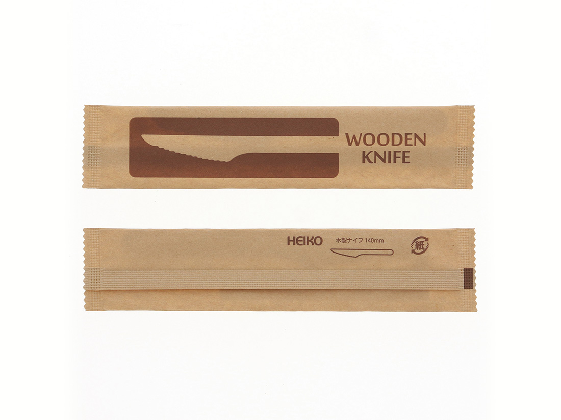 木製ナイフ140mm 未晒紙完封 (100本入) | その他のカトラリー | お菓子・パン材料・ラッピングの通販【cotta＊コッタ】