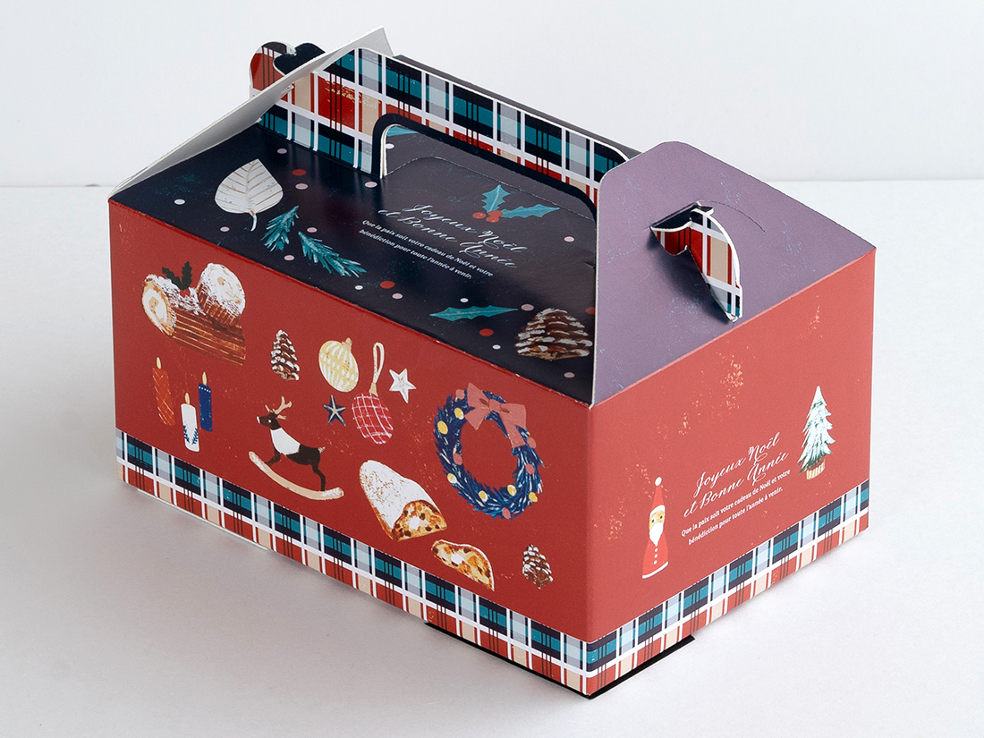 cotta ケーキ箱 クリスマスのおたのしみ 4×6