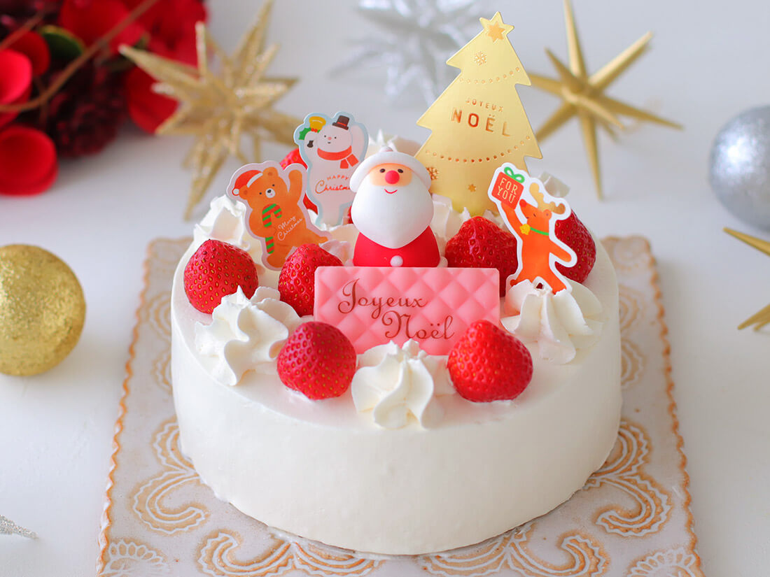冷凍【cotta手作りキット】簡単ホワイトクリスマスケーキ