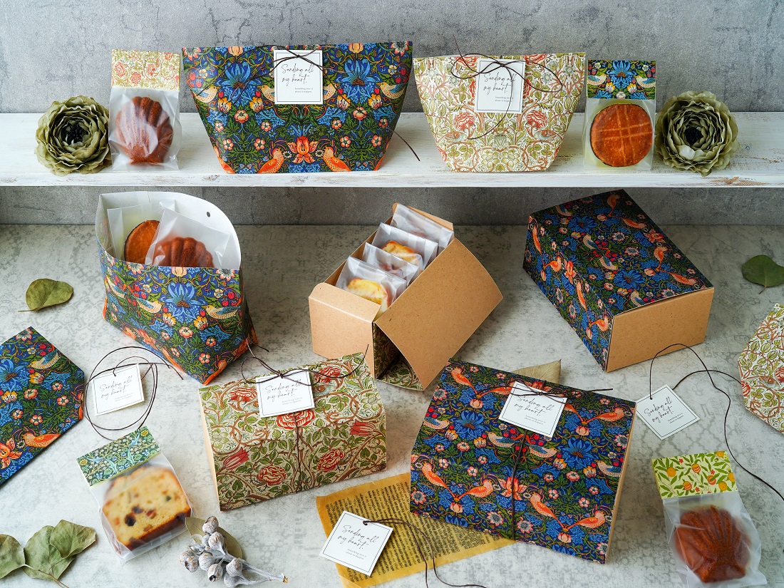 ウィリアム・モリス紙袋ギフト箱 | お菓子・パン材料・ラッピングの通販【cotta＊コッタ】